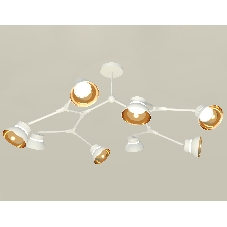 Светильник Ambrella light XB9059101/8 SWH/PYG/CL белый песок/золото желтое полированное/прозрачный GX53 (C9059, N8144)