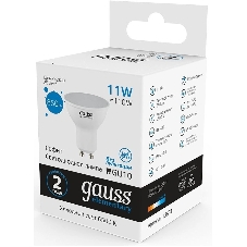 Лампа cветодиодная Gauss Elementary MR16 11W 850lm 6500K GU10 LED