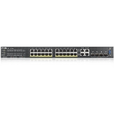 Коммутатор гибридный L2 PoE+ Zyxel NebulaFlex Pro GS2210-28HP, rack 19