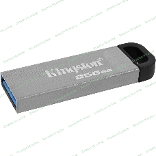 Флешка USB Kingston DataTraveler KYSON (DTKN/256GB), 256Gb, USB 3.2 Gen 1, R/W 200/60, серебристый/черный