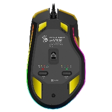 Мышь проводная A4Tech Bloody W70 Max желтый/черный, 10000 dpi, USB, кнопки - 9