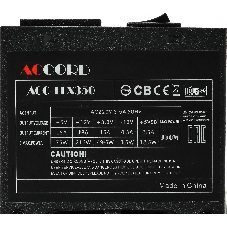 Блок питания Accord ACC-TFX350, 350Вт, 80мм, черный