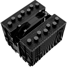Кулер ID-COOLING SE-207-XT SLIM черный 120мм алюминий/медь 1800rpm 35db 4-pin 220W 135мм
