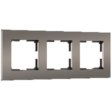 Рамка на 3 поста Slab (бронза софт) W0032963