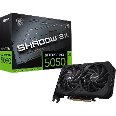 Видеокарта MSI GeForce RTX 5050 8G SHADOW 2X OC, NVIDIA RTX 5050, 8 ГБ GDDR6, 128 бит, PCI-e 5.0, 1xHDMI, 3xDP, 2617 МГц