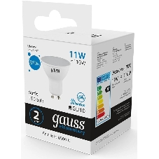 Лампа cветодиодная Gauss Elementary MR16 11W 850lm 6500K GU10 LED
