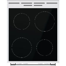 Плита электрическая Gorenje GEC5A41WG белый, конфорок 4 электрических, духовка 62 л, 50 см x 85 см x 59.4 см