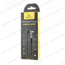 Кабель Cablexpert аудио 90˚ CCAB-01-35MML-1MB, 3.5 Jack (M)/3.5 Jack (M), черный, 1м, блистер