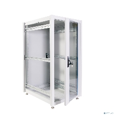 Шкаф коммутационный ЦМО (ШТК-Э-24.6.8-13АА) 24U 600x800 мм пер. дв. стекл металл 2 бок. пан. 540 кг серый
