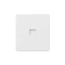 Розетка компьютерная Kranz ROUND RJ45 кат6 с/у перламутр