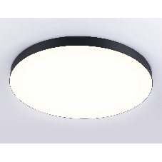 Потолочный светодиодный светильник Ambrella light FV5541 BK черный LED 130W 3000K D800*58 (Без ПДУ)