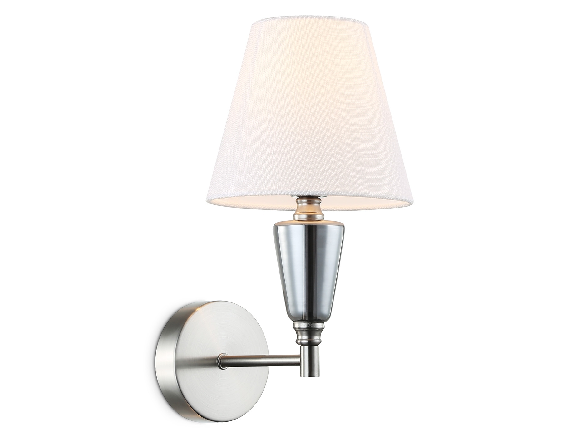 Настенный светильник Ambrella light LH75259 SN/FR сатин никель/белый матовый E14 max 40W 210*160*325