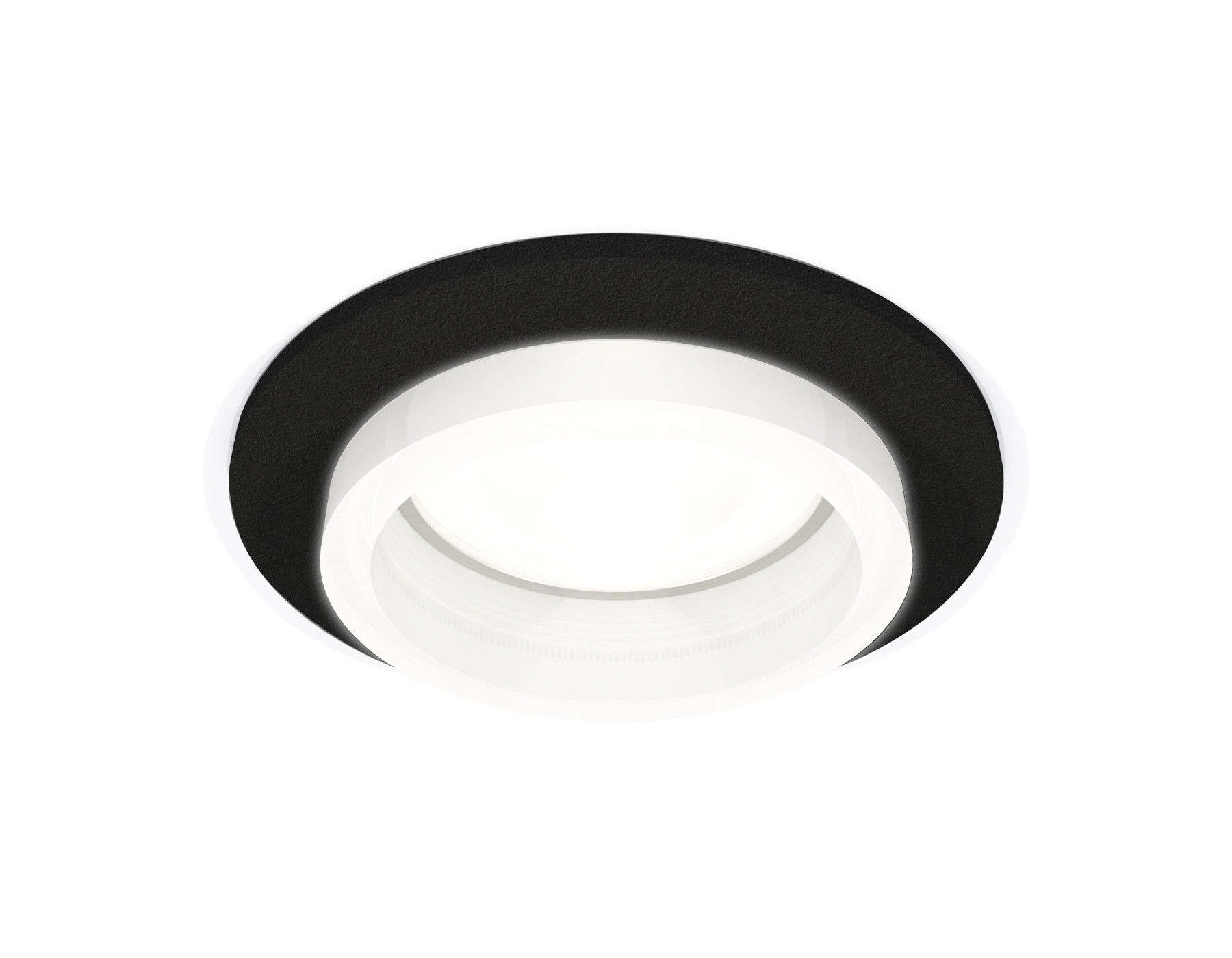 Комплект встраиваемого светильника Ambrella light XC6513065 SBK/FR черный песок/белый матовый MR16 GU5.3 (C6513, N6245)