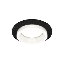 Комплект встраиваемого светильника Ambrella light XC6513065 SBK/FR черный песок/белый матовый MR16 GU5.3 (C6513, N6245)