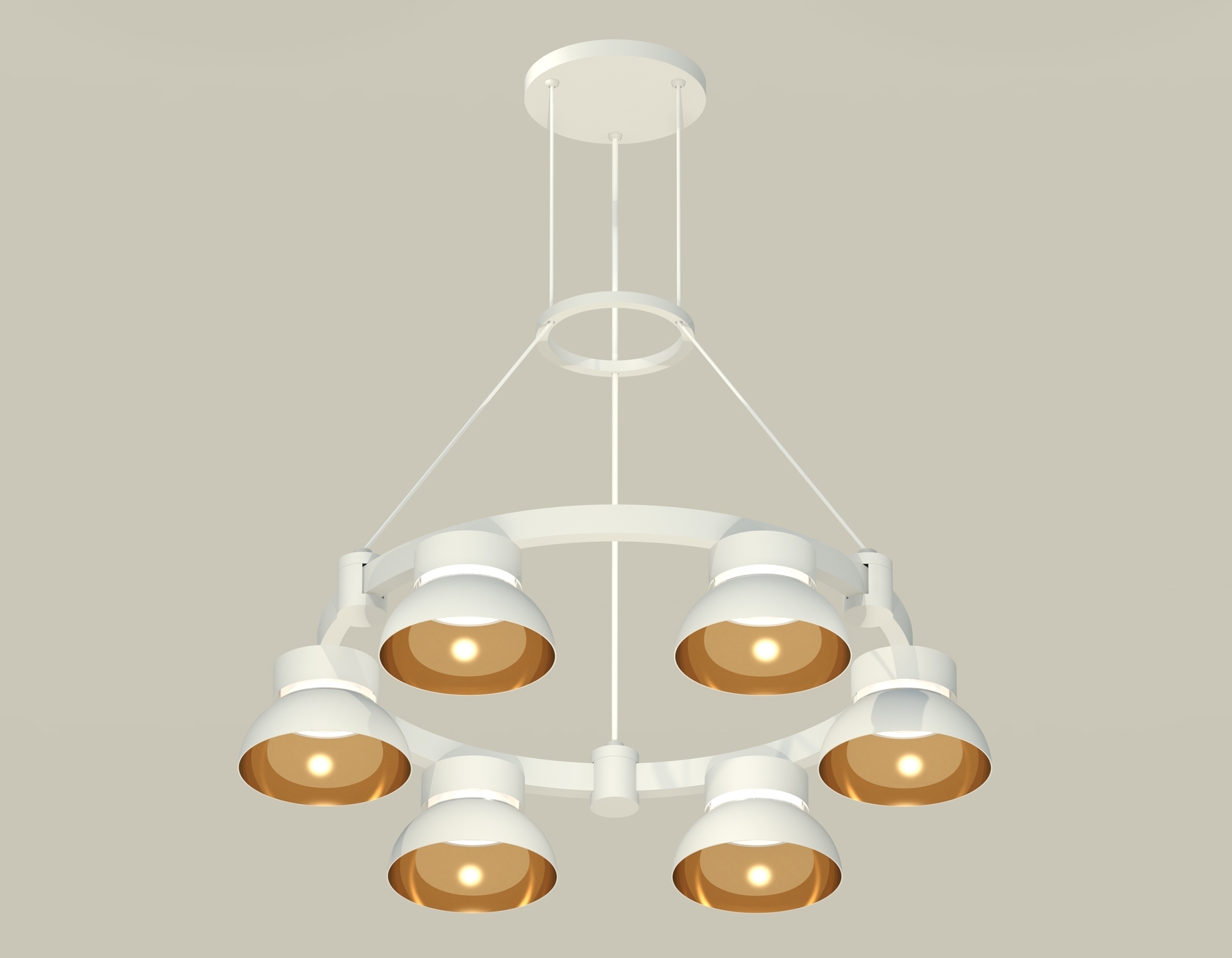 Светильник Ambrella light XR92031002/6 SWH/PYG/CL белый песок/золото желтое полированное/прозрачный GX53 (A9203, C9231, N8144)