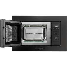 Встраиваемая микроволновая печь Kuppersberg HMW 621 B черный, 20 л, 800 Вт, переключатели - кнопки, поворотный механизм