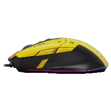 Мышь проводная A4Tech Bloody W70 Max желтый/черный, 10000 dpi, USB, кнопки - 9