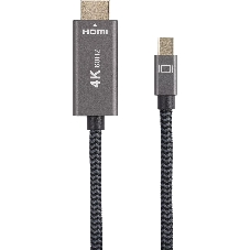 Кабель miniDisplayPort M-> HDMI M 4K@60Hz 1.8m Telecom,оплетка (TA562M-1.8M)