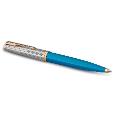 Ручка шариковая Parker 51 Premium (CW2169080) Turquoise GT, M, черные чернила, подарочная коробка