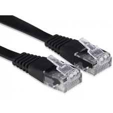 Патч-корд Buro BU-С6-FLAT-1.5M-B cat.5E molded 1.5м черный RJ-45 (m)-RJ-45 (m)