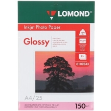 Фотобумага Lomond 0102043 A4/150г/м2/25л./белый глянцевое для струйной печати