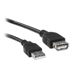 Кабель-удлинитель TELECOM USB2.0 Am-->Af 1,5 м черный TUS6990-1.5M