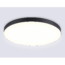 Потолочный светодиодный светильник Ambrella light FV5541 BK черный LED 130W 3000K D800*58 (Без ПДУ)