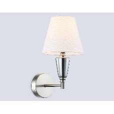 Настенный светильник Ambrella light LH75259 SN/FR сатин никель/белый матовый E14 max 40W 210*160*325