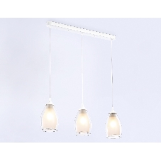 Светильник Ambrella light TR3536/3 WH/CL/FR белый/прозрачный/белый матовый E27*3 max 40W 640*120*820