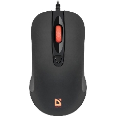 Мышь проводная Defender Ultra Classic MB-280 черный, 1200 dpi, USB, кнопки - 4
