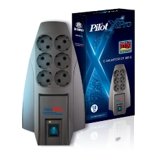 Сетевой фильтр Pilot X-Pro 3 м, 6 розеток, серый, коробка