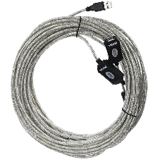 Кабель-адаптер VCOM VUS7049-20M USB2.0-repeater, удлинительный активный <Am-->Af 20м