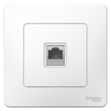 Розетка компьютерная СП Blanca RJ45 кат.5e бел. SchE BLNIS045001