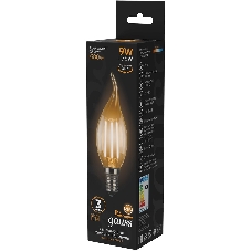 Лампа светодиодная Filament Свеча на ветру E14 9Вт 2700К Gauss 104801109
