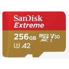 Флеш карта microSD 256Gb SanDisk microSDXC Class 10 UHS-I A2 C10 V30 U3 Extreme 190MB/s