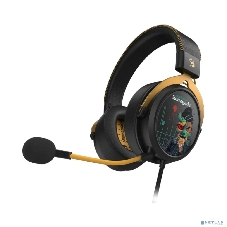 Гарнитура Bloody M595 Renegade чёрный, проводная, съёмный микрофон, подсветка