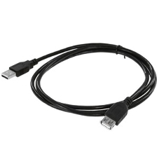 Кабель-удлинитель TELECOM USB2.0 Am-->Af 1,5 м черный TUS6990-1.5M