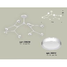 Светильник Ambrella light XB9059150/8 SWH белый песок GX53 (C9059, N8112)