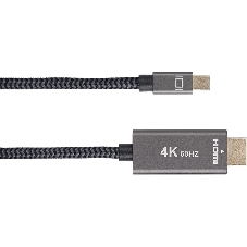 Кабель miniDisplayPort M-> HDMI M 4K@60Hz 1.8m Telecom,оплетка (TA562M-1.8M)