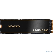 Накопитель SSD ADATA LEGEND 960, 1Tb, PCIe 4.0 x4, M.2 2280, NVMe, R/W 7400/6000, с радиатором