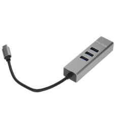 Переходник Telecom USB 3.1 Type-C -->RJ-45 1000Mbps +3 USB3.0, Aluminum Shell, 0.2м Telecom TA311C