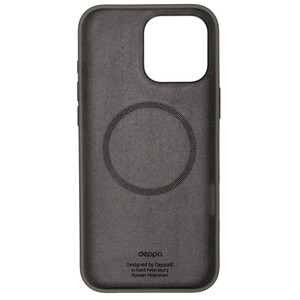 Чехол (клип-кейс) Deppa для Apple iPhone 15 Pro Max Liquid Silicone with MagSafe серый