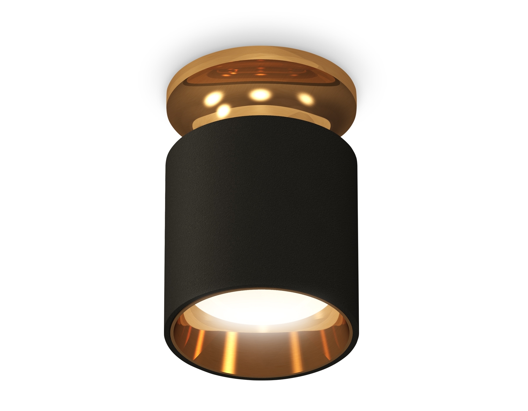 Светильник Ambrella Light XS6302161 SBK/PYG черный песок/золото желтое полированное MR16 GU5.3 (N6905, C6302, N6113)