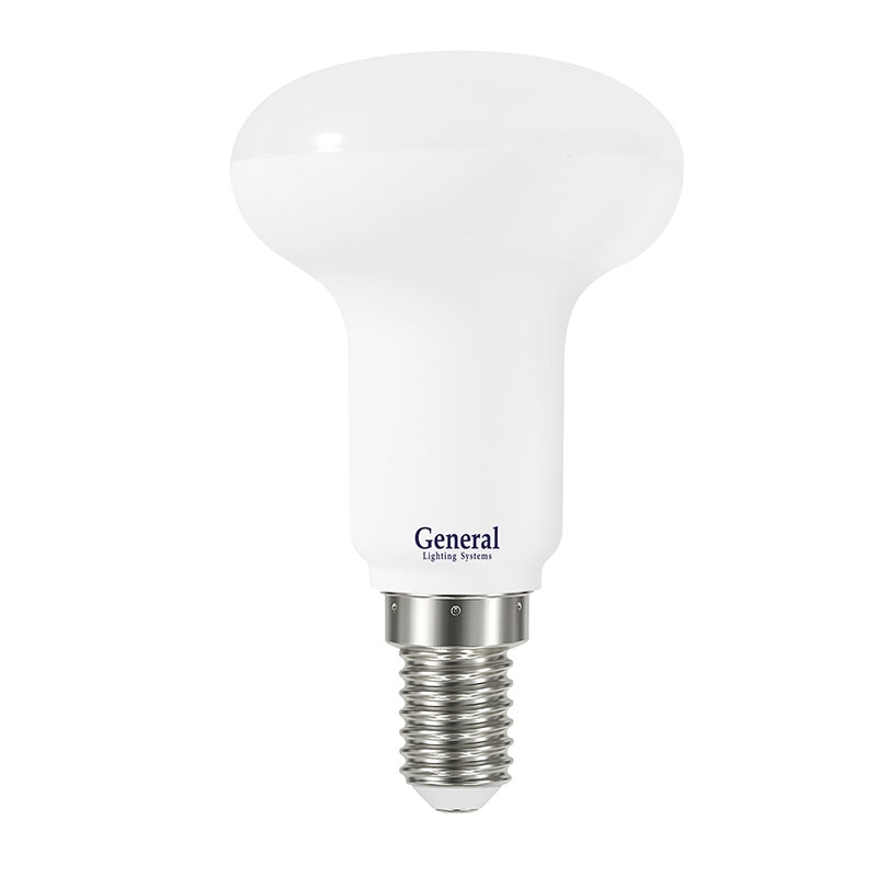 Лампа Светодиодная General  GLDEN-R50-7-230-E14-6500 1/10/100