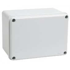 Коробка IEK КМ41261 распаячная для о/п 150х110х85 мм IP44 (RAL7035, гладкие стенки)