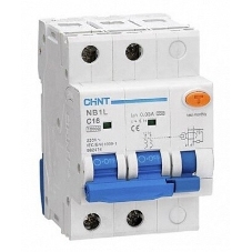 Выключатель автоматический дифференциального тока CHINT NB1L 2P C16 30mA тип AC 10kA (54мм) Выключатель автоматический дифференциального тока CHINT NB1L 2P C16 30mA тип AC 10kA (54мм)