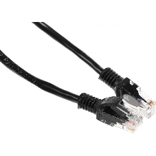 Патч-корд UTP Cablexpert cat.5e 0.25м, литой, многожильный, черный