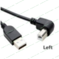 Кабель USB 2.0 на USB-B угол влево 5 м
