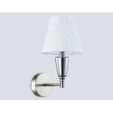 Настенный светильник Ambrella light LH75259 SN/FR сатин никель/белый матовый E14 max 40W 210*160*325