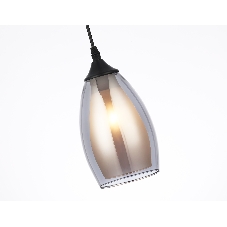 Светильник Ambrella light TR3537/3 BK/SM/FR черный/дымчатый/белый матовый E27/3 max 40W 640*120*820